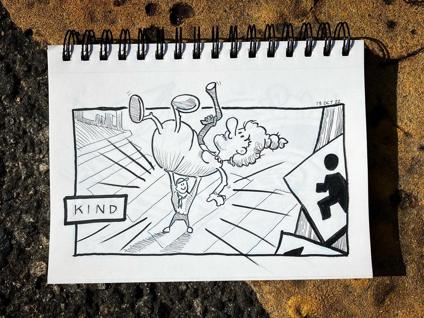 Inktober day 13: kind
____________
#inktober2022kind #inktober2022 #inktober #inkillustration #boyscoutsofamerica